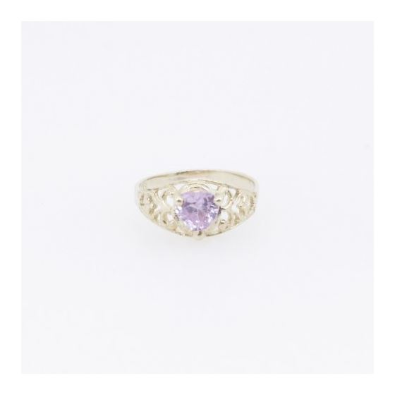 10k Yellow Gold Syntetic purple gemstone ring ajjr74 Size: 2.25 3