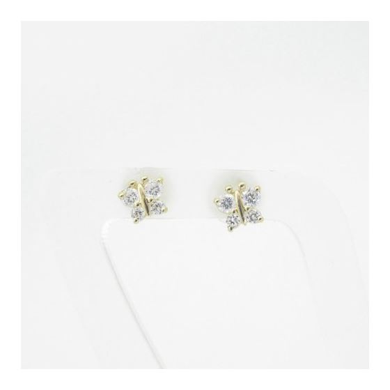 "14K Gold Earrings heart star flower dolphin penguin for Childeren