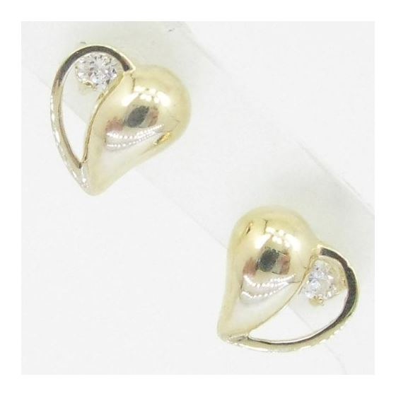 "14K Gold Earrings heart star flower dolphin penguin for Childeren