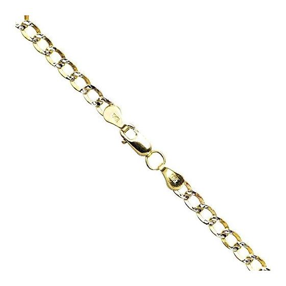 10K Diamond Cut Gold HOLLOW ITALY CUBAN Chain - 24 Inches Long 4.5MM Wide 1