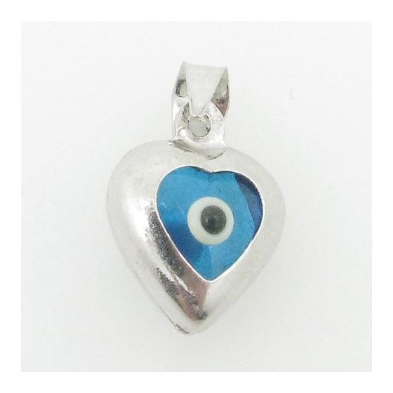 womens bp134 kabbalah evil eye .925 Sterling Silver good luck charm pendant 1