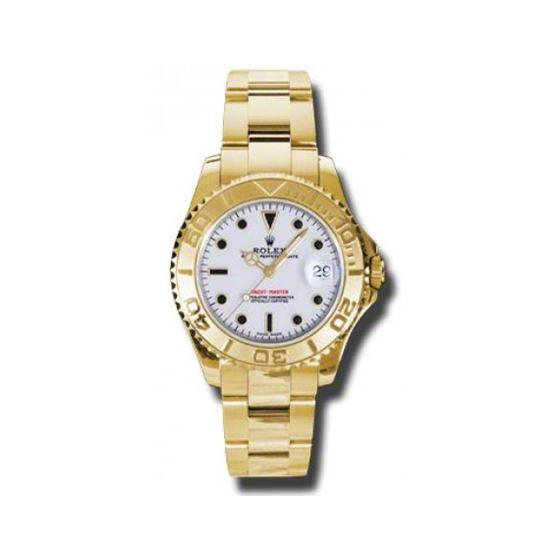 Rolex Watches  YachtMaster MidSize Gold 168628 w