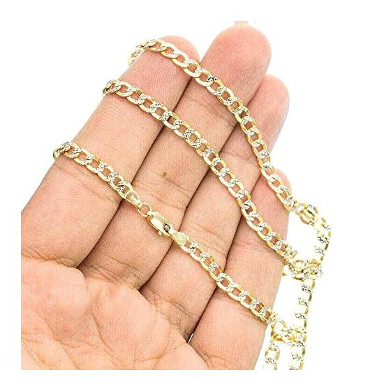 10K Diamond Cut Gold HOLLOW ITALY CUBAN Chain - 24 Inches Long 4.5MM Wide 3