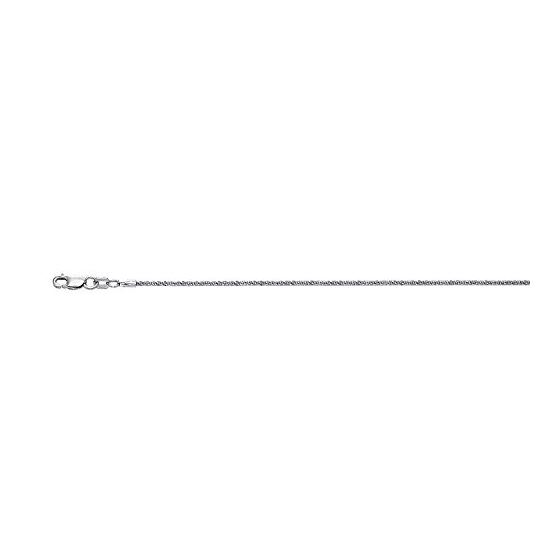 "10K White Gold Sparkle Chain 18"" inches long x wide"