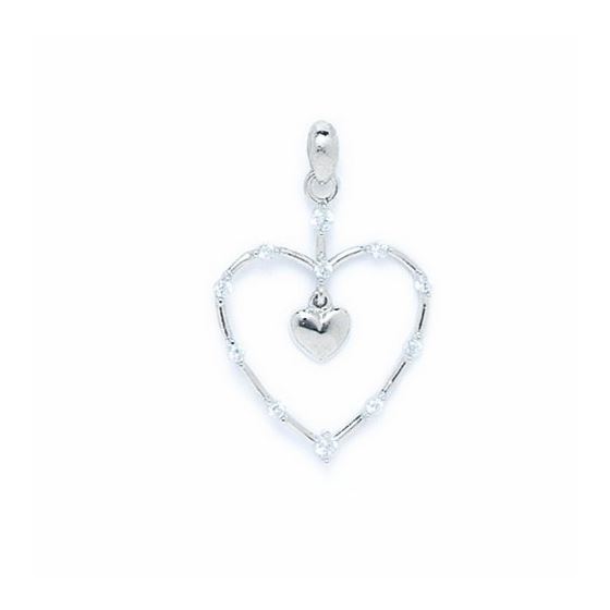 14K Gold Heart Love Pendant PW84