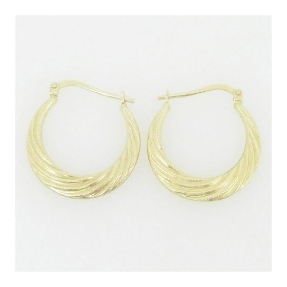 Ladies 10K Gold and .925 Italian Sterling Silver Earrings Stud Hoop Huggie Ball Fashion Dangle Swag 