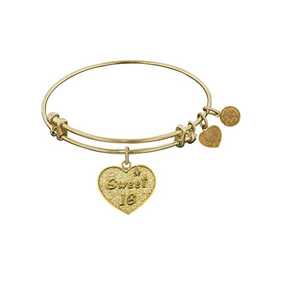 Angelica Ladies Celebrations and Milestones Collection Bangle Charm 7.25 Inches (Adjustable) GEL1051