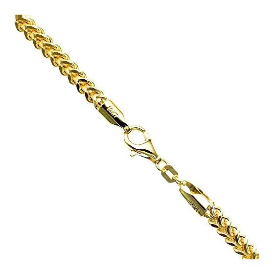 10K YELLOW Gold HOLLOW FRANCO Chain - 30 Inches Long 3.7MM Wide 1