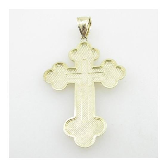 Mens 10K Solid Yellow Gold jesus cross Length - 2.36 inches Width - 1.38 inches 3