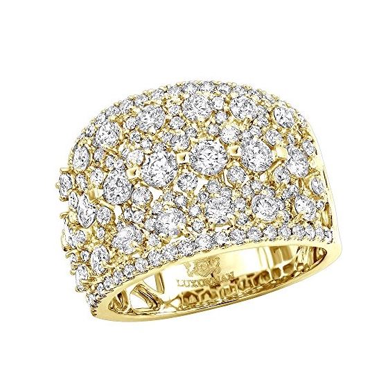 Ladies 14K Rose, White Or Yellow Gold Unique Ring