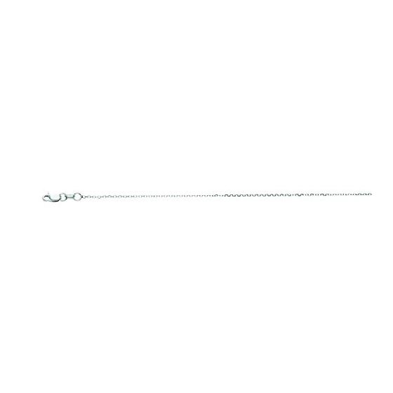 "14K White Gold Cable Chain 20"" inches long x0.8mm wide"