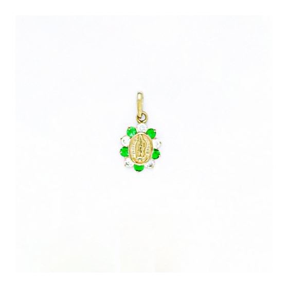 14K Gold Surrounded by Love Pendant with CZ P103-5