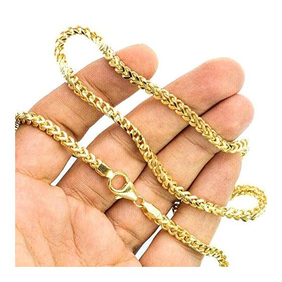 10K YELLOW Gold SOLID FRANCO Chain - 30 Inches Long 3.8MM Wide 3