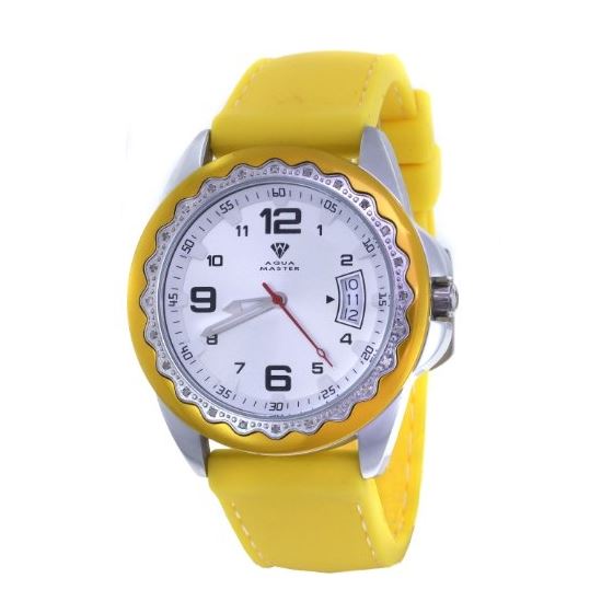 Unisex White Dial Yellow/Silver Tone Case 0.24Ct D