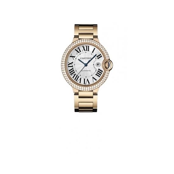 Cartier Ballon Bleu Mens Gold Watch WE9008Z3