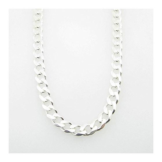 Silver Curb link chain Necklace BDC88 1