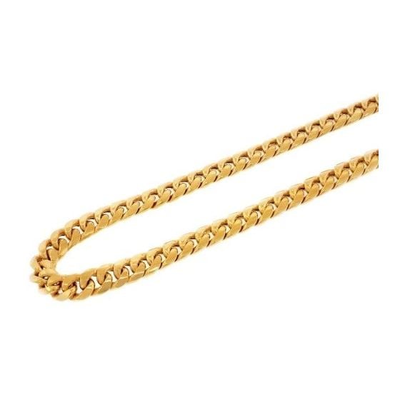 10K YELLOW Gold SOLID ITALY MIAMI CUBAN Chain - 24 Inches Long 5MM Wide