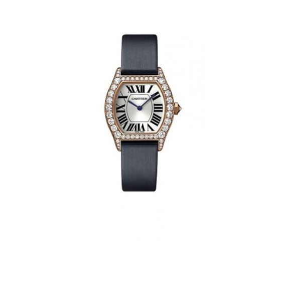 Cartier Tortue Francaise Solid 18K Rose Gold Diamond Watch WA507031
