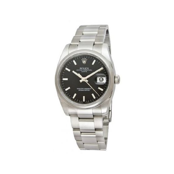 Rolex Oyster Perpetual Date Mens Watch 115200-BKSO