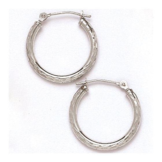 14K Gold Hoop Earrings HEW49