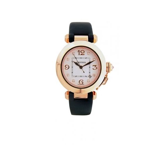 Cartier Pasha 18kt Rose Gold Diamond Watch WJ117736