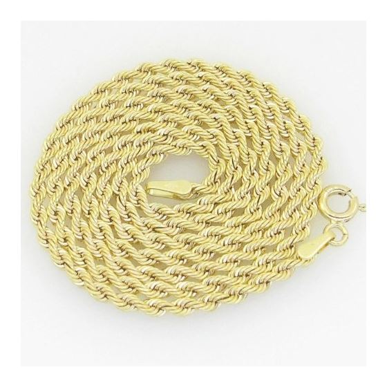 10K Yellow Gold rope chain GC13 1
