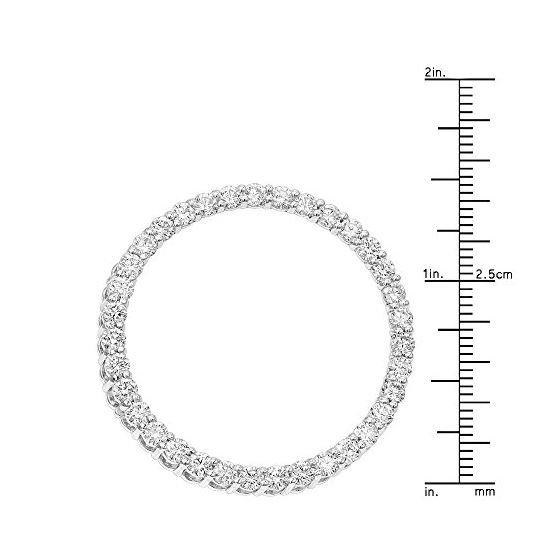 Platinum Circle Of Life Diamond Pendant For Wome-3