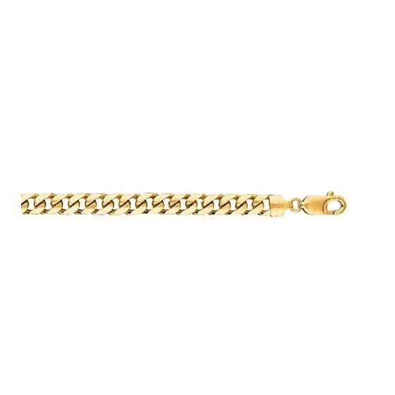 14K Yellow Gold SOLID Miami Cuban Link Chain 6.7MM Wide (30 Inches) 1