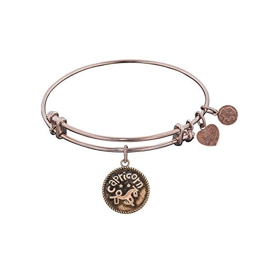 Angelica Ladies Zodiac Collection Bangle Charm 7.25 Inches (Adjustable) PGEL1068