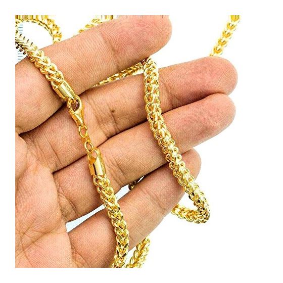 10K YELLOW Gold HOLLOW FRANCO Chain - 26 Inches Long 4.5MM Wide 3