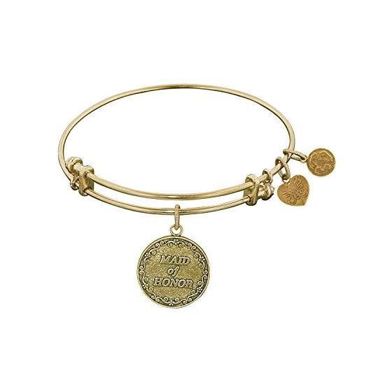 Angelica Ladies Celebrations and Milestones Collection Bangle Charm 7.25 Inches (Adjustable) GEL1030