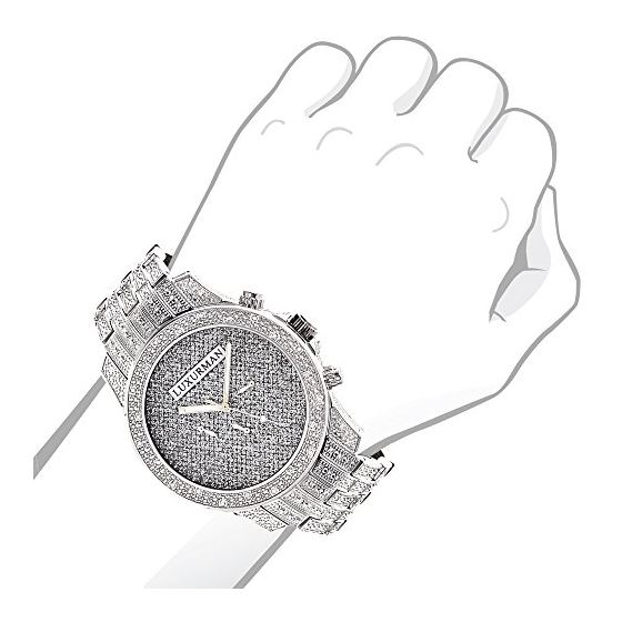 Mens LUXURMAN Watches: Real Diamond Watch 1.25Ct-3