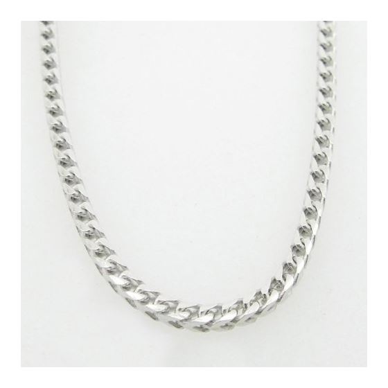 Mens .925 Italian Sterling Silver Franco Link Chain Length - 30 inches Width - 2.5mm 3