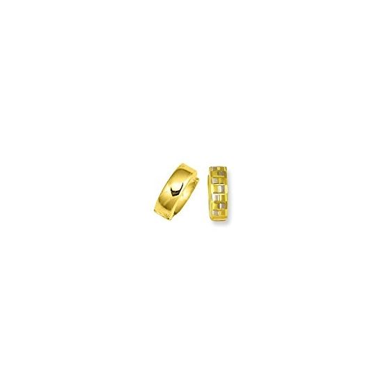 14K Yellow Gold Ladies Huggie Earrings SN330