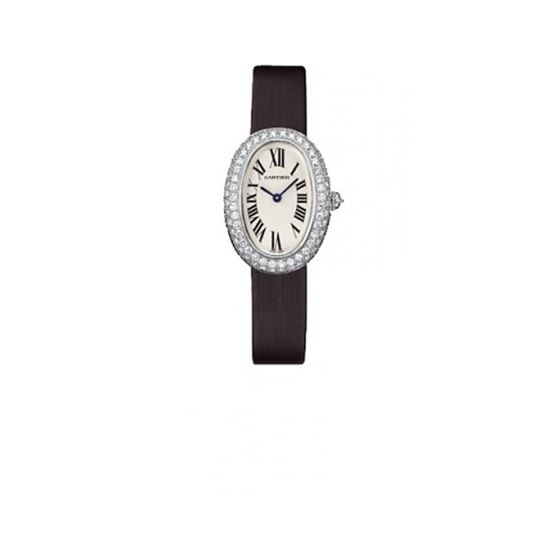 Cartier Baignoire 18K White Gold Ladies Watch WB509731
