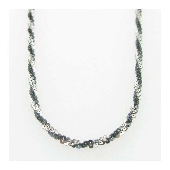 Ladies .925 Italian Sterling Silver Fancy Link Chain Length - 20 inches Width - 1.5mm 3
