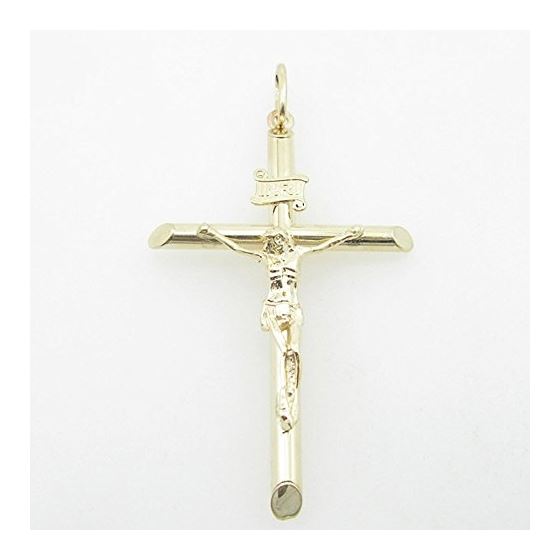 Mens 10K Solid Yellow Gold jesus cross Length - 2.44 inches Width - 1.50 inches 1