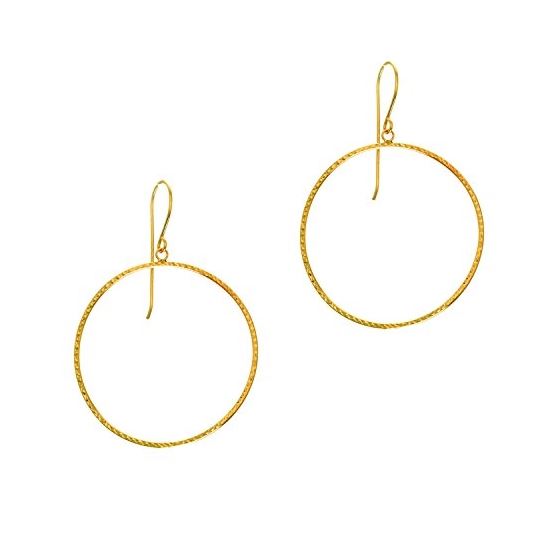 14K Yellow Gold Ladies Drop Earrings ER3258