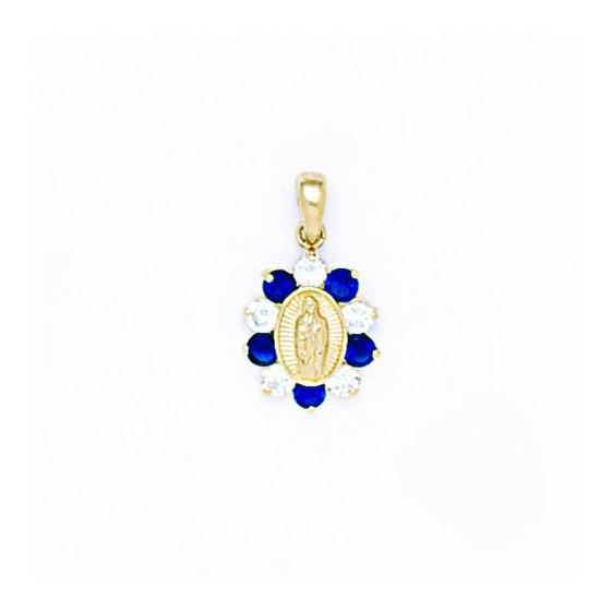 14K Gold Surrounded by Love Pendant with CZ P105-9