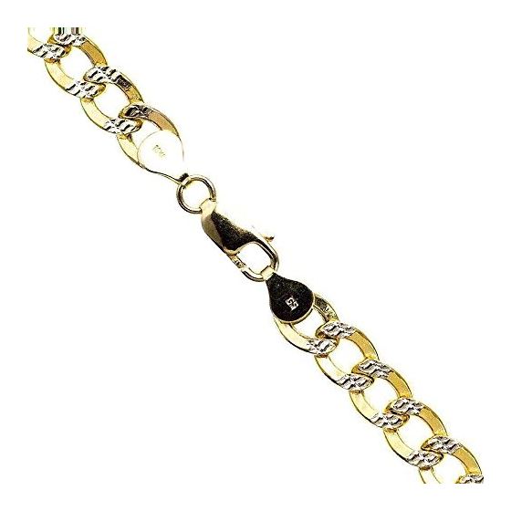 10K Diamond Cut Gold HOLLOW ITALY CUBAN Chain - 24 Inches Long 7.5MM Wide 1