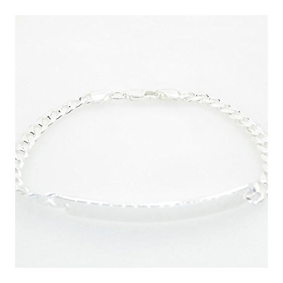 Curb Link ID Bracelet Necklace Length - 7.5 inches Width - 5.5mm 1