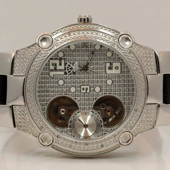 Aqua Master Mens Automatic Diamond Watch 0.20ctw W2122 1