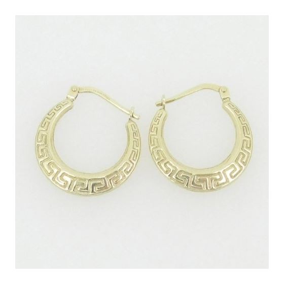 Ladies 10K gold and .925 Italian Sterling Silver earrings fancy stud hoop huggie ball fashion dangle