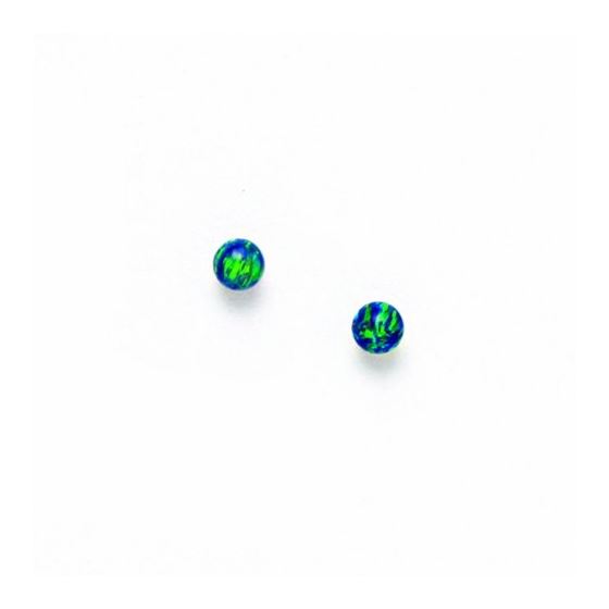 14K Yellow Gold ball studs earrings screw back Size: 5