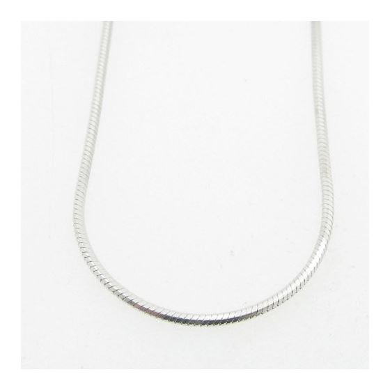 Ladies .925 Italian Sterling Silver Snake Link Chain Length - 16 inches Width - 1mm 3