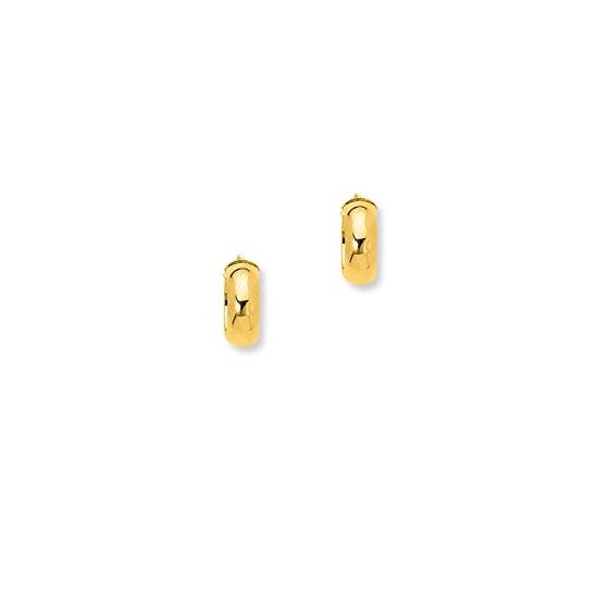 14K Yellow Gold Ladies Hoop Earrings F664