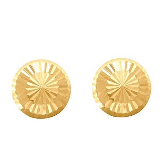 14K Yellow Gold Ladies Post Earrings ER3045