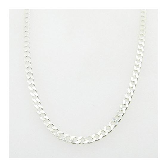Silver Curb link chain Necklace BDC66 1