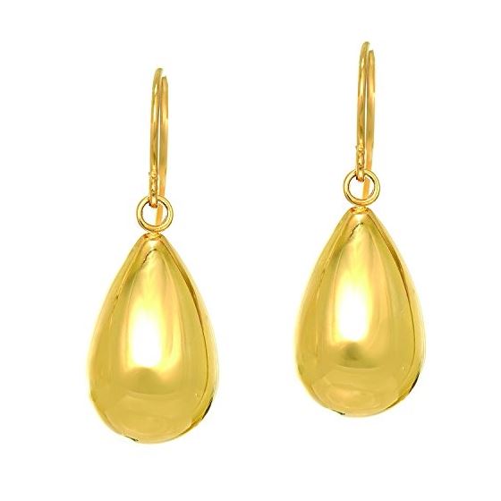 14K Yellow Gold Ladies Drop Earrings ER2912