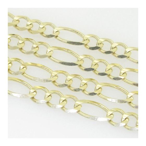 10K Yellow Gold figaro open chain GC72 3